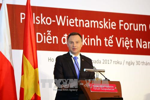 Le président polonais Andrzei Duda : Le Vietnam est une porte vers le marché asiatique