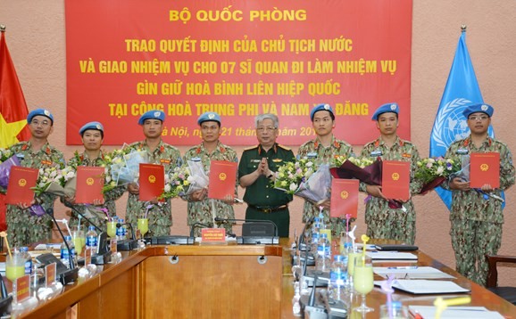 Sept soldats vietnamiens supplémentaires aux opérations de maintien de la paix de l'ONU