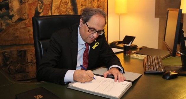 Quim Torra forme un gouvernement catalan sans prisonniers ni exilés