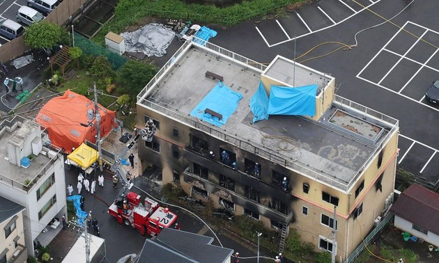 Message de condoléances aux victimes de l’incendie à Kyoto