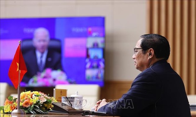 Pham Minh Chinh à la cérémonie de lancement des débats sur le cadre économique indopacifique