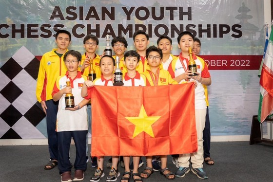 Le Vietnam termine au premier rang lors du Championnat d'échecs de la Jeunesse asiatique 2022