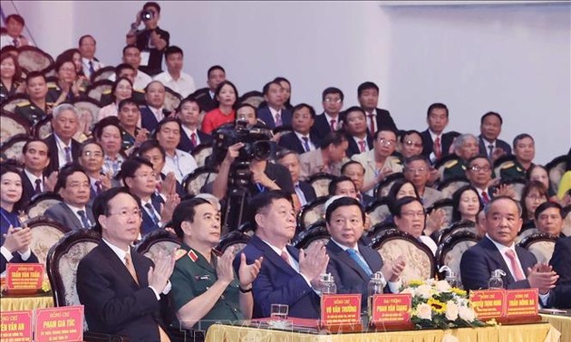 Vo Van Thuong à la célébration du 60e anniversaire de la dernière visite du Président Hô Chi Minh à Nam Dinh