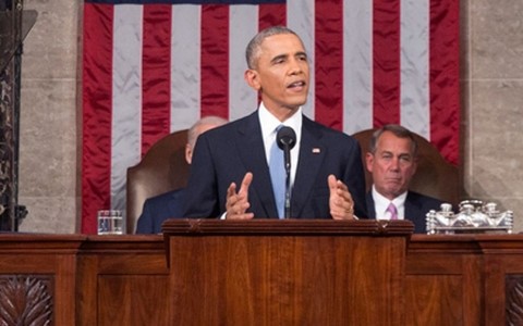 ประธานาธิบดีสหรัฐอ่านสุนทรพจน์ “ สเตทออฟเดอะยูเนียน”