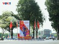 Hanoi adorned with flags and flowers to celebrate Election Day