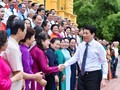 Luong Cuong rencontre les représentants de l’Association nationale d'encouragement aux études