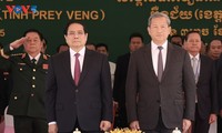 Meresmikan Koridor Perbatasan Internasional Tan Nam (Vietnam) dan Meun Chey (Kamboja)