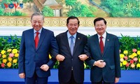 Sekjen To Lam Pimpin Pertemuan antara Pemimpin Ketiga Partai dari Vietnam-Kamboja-Laos