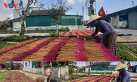 Bao An incense-making village in peak season