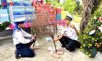 ベトナム南西海域で軍と住民が迎えるテト