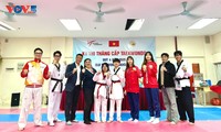 Nhà vô địch SEA Games giao lưu, truyền lửa Taekwondo tại CLB Nghĩa Tân