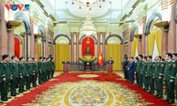 Chủ tịch nước Lương Cường chủ trì lễ trao quyết định thăng quân hàm Thượng tướng