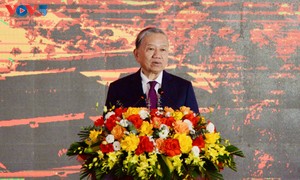 또 럼 당 서기장, 까오방성 쯔엉하 기숙형 초·중학교 기공식 참석