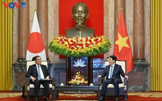Presidente vietnamita se reúne con el Primer Ministro de Japón