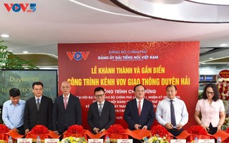 Inauguration et pose de plaque de la chaîne VOV Trafic Littoral
