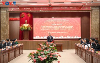 Tổng Bí thư Tô Lâm dự Hội nghị công bố quyết định kiểm tra, giám sát tại Đảng bộ thành phố Hà Nội