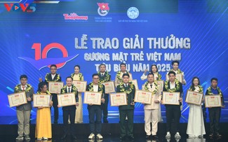 Trao thưởng “Gương mặt trẻ Việt Nam tiêu biểu năm 2025”