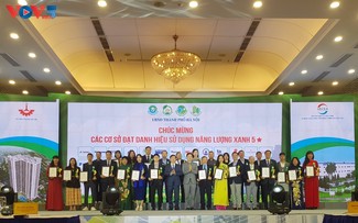 Hà Nội trao danh hiệu cơ sở, công trình sử dụng năng lượng xanh