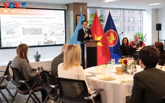 การแถลงข่าวเกี่ยวกับการประชุมสมัชชาใหญ่พรรคสมัยที่ 14 ณ นครนิวยอร์ก ประเทศสหรัฐ