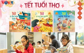 Fomentan el amor por los libros y la cultura vietnamita entre los niños con motivo de la festividad tradicional