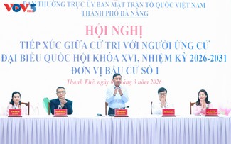 Dirigente partidista realiza actividades de campaña electoral en Da Nang 