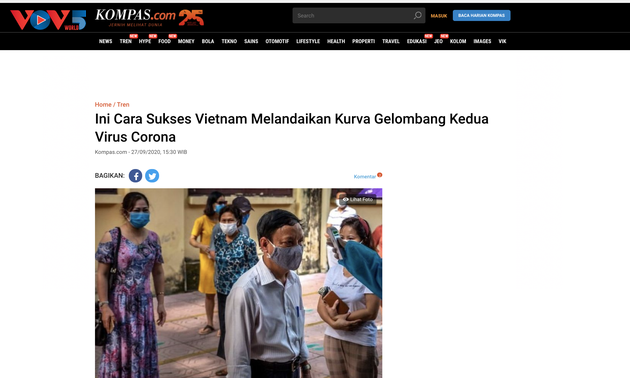 Indonesien will Erfahrung Vietnams beim Kampf gegen 2. Welle von Covid-19 und bei Wirtschaftserholung lernen