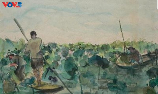 ベトナム戦争中に描かれたスケッチ 　輝かしい歴史を物語る