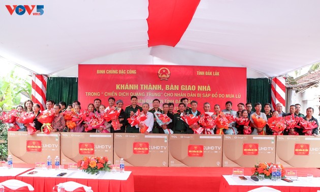 特殊部隊の被災地住宅建設、党大会を前にした意義深い取り組み