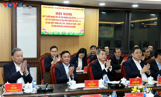 Tổng Bí thư Tô Lâm dự Hội nghị lấy ý kiến cử tri nơi cư trú với người ứng cử đại biểu Quốc hội khóa XVI