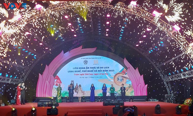 Hanoi Culinary, Craft Village, Craft Street and Tourism Festival 2025 opens
