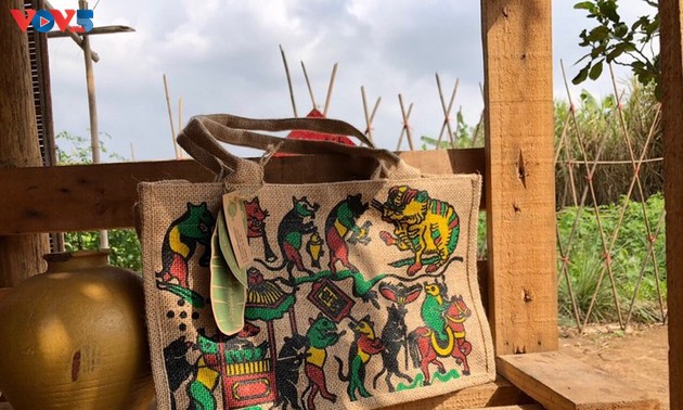 Unique handmade bags made from jute fabric