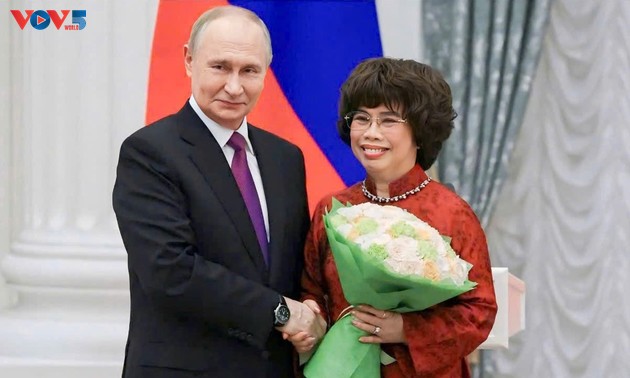 Empresaria vietnamita recibe Orden de la Amistad del presidente ruso