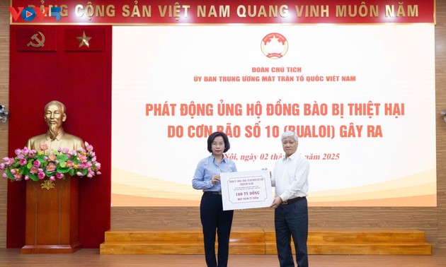 Vaterländische Front Vietnams startet Spendenaktion für Opfer des Taifuns Bualoi