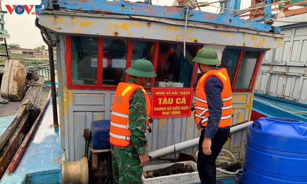 Quang Tri met en place deux équipes intersectorielles de contrôle contre la pêche illicite