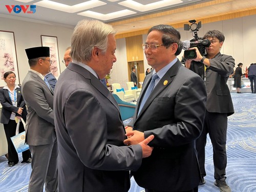 Primer Ministro de Vietnam mantiene una intensa agenda de encuentros en la Cumbre de la OCS - ảnh 3