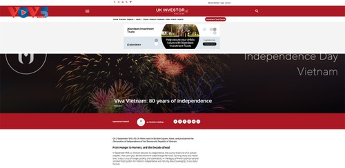 Los medios internacionales destacan el 80.º aniversario de la Independencia de Vietnam - ảnh 4