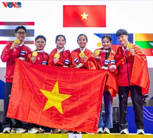 Vietnam permanece en el segundo puesto en los SEA Games con 10 oros más - ảnh 1