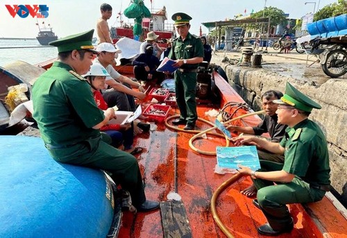 Quang Ngai refuerza el control sobre la pesca INDNR durante las vacaciones del Tet - ảnh 1