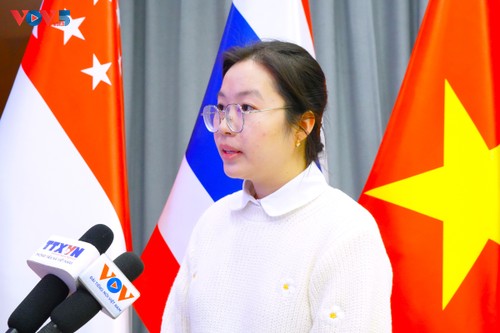 在北京的越南留学生对越共14大做出正确决策充满信心 - ảnh 1