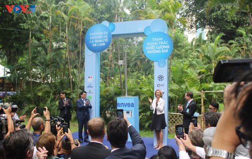 Inauguration d’une station de mesure de la qualité de l’air à Hanoï - ảnh 1