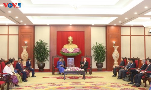 Nguyên Phu Trong rencontre Men Sam An - ảnh 2