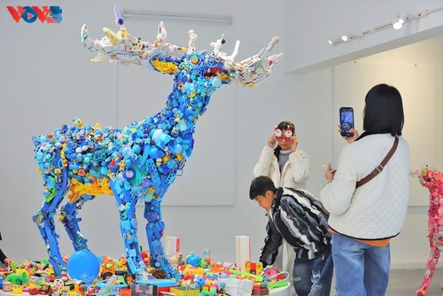 “塑料纪”艺术展传递环保信息 - ảnh 6