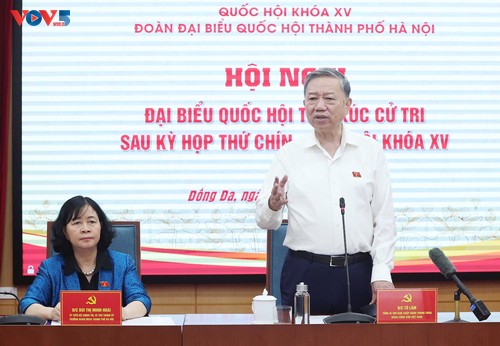 苏林接触河内市选民 - ảnh 1