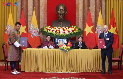 越南国家主席和不丹国王一致同意巩固双边友好关系 - ảnh 2