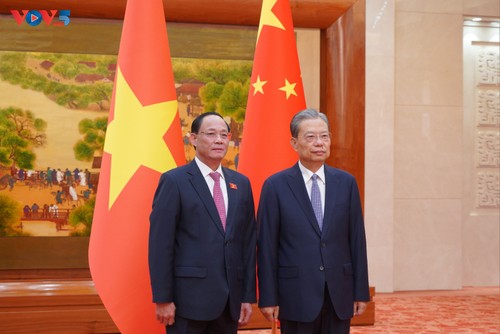 陈光方会见中国全国人大常委会委员长赵乐际 - ảnh 1