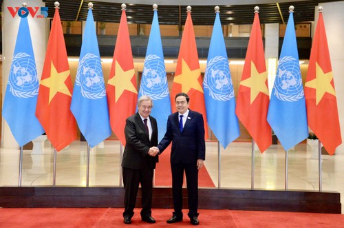 陈青敏会见联合国秘书长古特雷斯 - ảnh 1