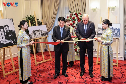 Staatspräsident Luong Cuong und Ungarns Präsident bei Fotoausstellung von Fotograf Dezső Bozóky - ảnh 1
