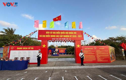 Generalprobe für die Parlamentswahlen auf der Insel Truong Sa - ảnh 1