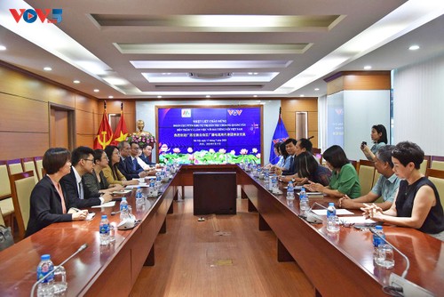 Lãnh đạo Đài Tiếng nói Việt Nam tiếp Đoàn đại biểu Cục Phát thanh Truyền hình Khu tự trị Dân tộc Choang Quảng Tây - ảnh 1