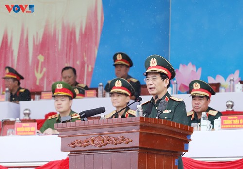 Đại tướng Phan Văn Giang kiểm tra lực lượng diễu binh, diễu hành chào mừng Quốc khánh - ảnh 8